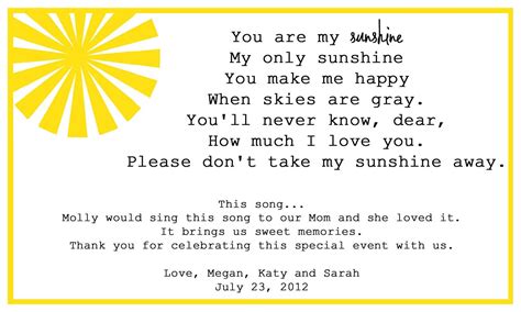 you are the sunshine song|sunshine song lyrics.